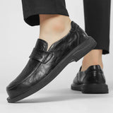 Fashion New Men's Business Dress Shoes Lace Up Work Shoes Men's Genuine Leather Shoes Park Walking Shoes Free Delivery