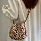 Casual Leopard Print Women's Crossbody Bags Fashion Ladies Small Shoulder Bag Lightweight Commuter Female Coin Purse Handbags