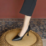 Ladies Pumps Pointed Toe Thin Heels Sexy Women's Shoes Formal Elegant Dress On Promotion Premium Offer Comfortable Casual