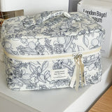 Korean Bow Print Women Makeup Bag Large Capacity Small Large Cosmetic Case for Travel Toiletries Cosmetics Storage Bags Case