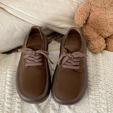 All-Match Retro Woman Shoes Casual Female Sneakers Autumn Clogs Platform Round Toe Winter Fall New Creepers Leisure Shoes Woman
