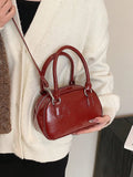 Red Bag New Korean Handheld Bowling Bag Versatile Crossbody Bag Casual Small Square Bag