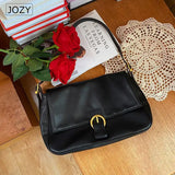 PU Leather Handbags Hobo For Women Shoulder Bag Fashion Classic Casual Large Tote Underarm Bag Luxury Designer Black