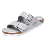 Men Leather Sandals Summer Classic Boys Shoes Slippers Soft Sandals Roman Comfortable Outdoor Beach Walking Footwear All-Match