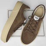 Italian Brand Fashion Suede Shoes Thick Soled Men's Casual Shoes Trend Versatile Men's Oxford Shoes Retro Low Top Shoes