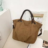 Fashion New Large Capacity Canvas Women's Shoulder Bags Leisure Retro Simple Tote Bag Versatile Commute Crossbody Bag