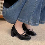 Women's Pumps New Fashion Spring Autumn Luxury High Heels Shoes Chunky Designer Loafers Platform Black Brown Casual Party Basic