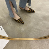 Sandals Sexy Woman Slippers Low Heel Shoes for Women Mules Slides Pointed Toe Wholesale Designer Luxury on Sale Vip Small Size