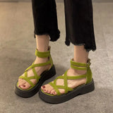 Summer Rome Sandals Flats Platform Women Shoes  Trend Casual Thick Cozy Walking Ladies Shoes Fashion Women Sandals Mujer