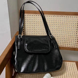 Vintage Office Lady Simple Women's Handbags All Match Casual Underarm Bag Streetwear Fashion Trendy Shoulder Bags Y2k Aesthetic