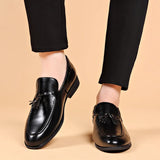 Style Dress Shoes for Men Brand New Business Casual Shoes Slip on Leather Shoes Plus Size for Men Wedding Party Shoes