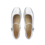 lolita round toe buckle strap mary janes women loafers flat shoes ladies pink/silver ballerinas slip on low heels moccasins