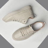 Brand Men's Oxford Shoes Wear-resistant Thick Soled Work Clothes Shoes Men's Genuine Leather Shoes Casual Business Shoes