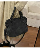Vintage Casual Tote Bags Women Y2k Grunge Fairy Core Large Capacity Handbags Ladies Retro Harajuku Designer Luxury Bag