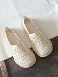 Women's Shoes Summer New Hollow Breathable Mesh Shoes Literary Retro Flat Shoes Women's Sandals