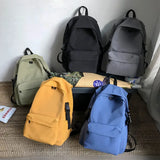 Fashion  Waterproof Nylon Backpacks Women Big Small school bag For Teenage girls Solid color Travel Backpack Female Mochilas