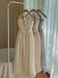 Elegant Fashion Halter Fairy Midi Dresses Summer Woman Korean Solid A Line Birthday Evering Party Vestidos Female Clothes