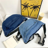 Women's Bags on Sale High Quality Autumn Versatile Denim Waist Packs Simple,trend Lightweight and Casual Chest Pack