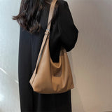 Texture leather shoulder bag Women's Zipper Fashion shopping bag