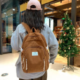 Velvet Fashion Backpacks Solid Softback Nylon  High Quality Bags for Women Casual  Interior Zipper Pocket Backpacks