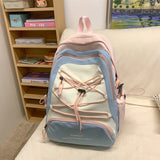 Spring New Style Nylon Solid Backpacks Large Capacity Simple Casual High Quality Schoolbags Back To School Season