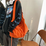 Crossbody Bags for Women High-capacity Korean Simple Preppy Chic Solid Shoulder Handbags  New Casual Fashion Y2k Canvas Bag