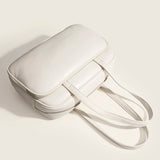 Solid Color Large Capacity Handbags Women High Quality Underarm Bag Casual Luxury Designer New Business Shoulder Bag Leather