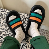 Platform Sandals on Beach Summer Thick Junior Woman Slippers Open Toe Slides Bathroom Shoes for Women Original Sale Offer Y