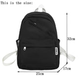 Small High Quality Waterproof Solid Color Nylon Women Backpack Casual Travel Rucksack School Bags for Teenage Girl Boys New