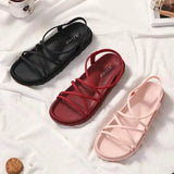 Women's Sandals Outdoor Open Toe Strappy Ladies Shoes Platform Sabot Red Daily Vip Wholesale Sandal Premium And Low Price