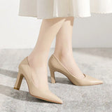 Sexy Shoes For Women Wedding Bride Shoe On Heeled Pumps Woman Black Pointed Toe High Heels 39 Young Casual Social Premium