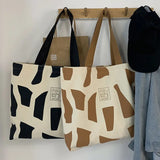 Canvas Shopping Bags Eco Reusable Foldable Shoulder Bag New Zipper Large Handbag Tote for Women Shopper Pocket