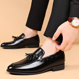 Style Dress Shoes for Men Brand New Business Casual Shoes Slip on Leather Shoes Plus Size for Men Wedding Party Shoes