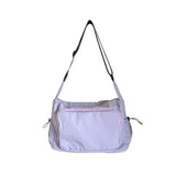 Nylon Solid Colors Hot Selling Crossbody Bag Zipper Trendy Fashion Shoulder Bag Soft Simple Large Capacity Handbag