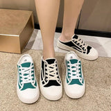 Shoes for Women Outside Slides Height Woman Slippers Canvas Sandals Mules New Style Comfortable and Elegan High Quality Korea 39
