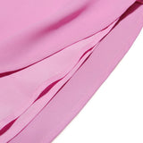 Summer 2 Pieces Dress Set Women  Pink Lace Backless Top and High Waist Skirt Set Sexy High Quality Women Clothing