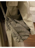 Vintage Casual Tote Bags Women Y2k Grunge Fairy Core Large Capacity Handbags Ladies Retro Harajuku Designer Luxury Bag