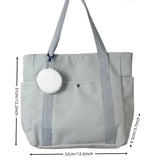 Tote Bag Large Capacity Versatile Shoulder Bag  Preppy Style Student Handbag High Quality Utility Canvas Mother Composite Bag