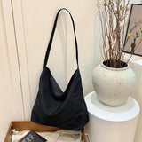 Velvet Hasp Hot Selling Women's Shoulder Bag Solid Color Simple Casual Crossbody Bag Soft Large Capacity Popular Handbag