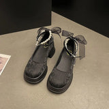 Woman Pumps Gothic Pink Kawaii Cute Japanese Style Lolita High Heels on Heeled Round Toe Mary Jane Shoes for Women Evening Offer