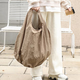 Large Tote Bags for Women Casual Ruched Women Shoulder Bag Canvas Hobos Designer Handbags Big Cloud Shopper Purses Clutch