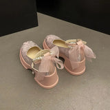 Woman Pumps Gothic Pink Kawaii Cute Japanese Style Lolita High Heels on Heeled Round Toe Mary Jane Shoes for Women Evening Offer