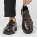 Fashion New Men's Business Dress Shoes Lace Up Work Shoes Men's Genuine Leather Shoes Park Walking Shoes Free Delivery