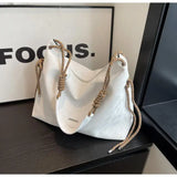 Trend Water Ripple Big Bucket Bags For Women Female Designer Silver White Shoulder Bag Handbags Hobo Bag Crossbody Bag