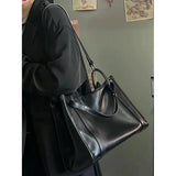 Women Tote Bags Fashion New Design PU Large Capacity Bolsas Femininas Solid Korean Style Commute Shoulder Bolso Mujer