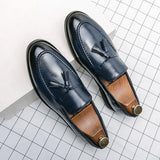Men Classic Casual Loafers Driving Shoes Moccasin Fashion Male Comfortable Autumn Leather Shoes Lazy Tassel Dress Shoes
