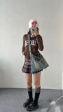 Women Denim Crossbody Bag Vintage Y2k Shoulder Bag Student Grunge Messenger Bag Aesthetic Tassel Shopping Harajuku Tote Handbag