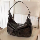 Vintage Women Handbags Fashion PU Korean Style Daily Commute Shoulder Bags All-match Large Capacity Messenger Bag Shopper