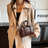 Small Crossbody Bags for Women New Designer Silver Korean Fashion PU Leather Tote Bag Handbags and Purses