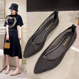 Pointed Toe Low Heel Elegant Shoes for Woman Black Women's Summer Footwear Gold Y2k Lastest Non Slip with Discount Stylish